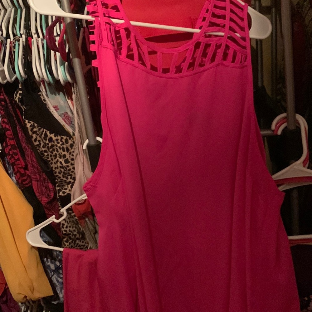 Torrid size 4 hot pink blouse